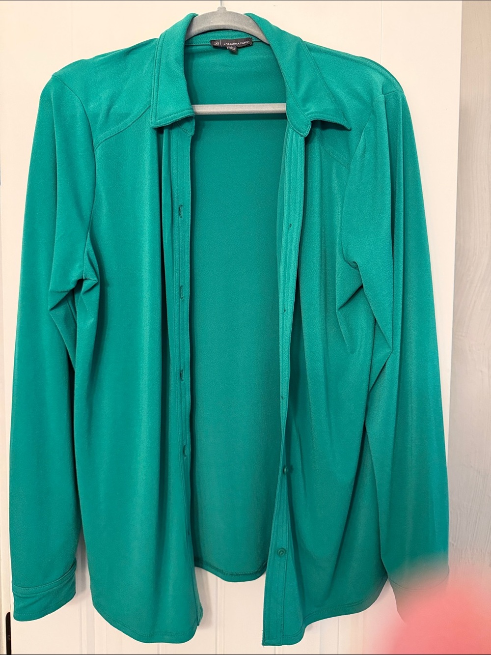 Adrianna Papell Emerald Green Women's Blouse